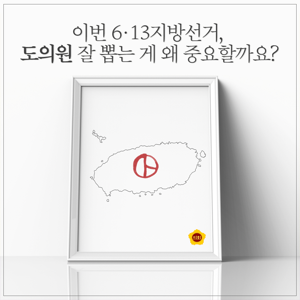 이번 6•13지방선거,  도의원 잘 뽑는 게 왜 중요할까요? 