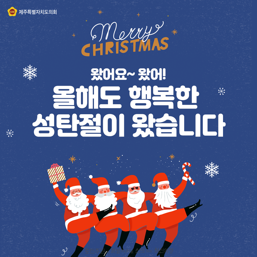 왔어요! 왔어~ 올해도 행복한 성탄절이 왔습니다.