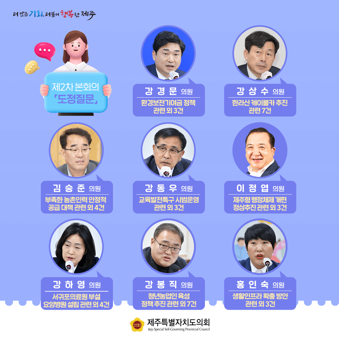제426회 임시회 2차 본회의(도정질문)