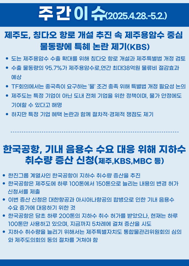 주간이슈(2025.4.28~5.2)