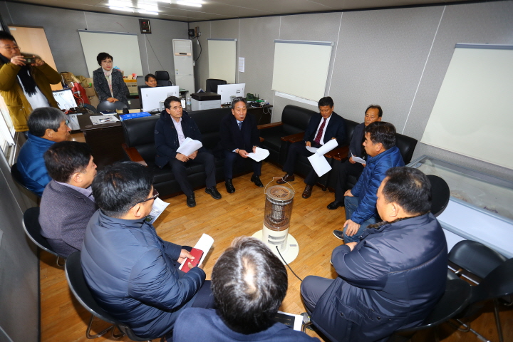 환경도시위원회 도두하수처리장 천막농성 현장방문