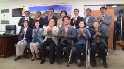 인권위원장 도의회 방문, 현안논의