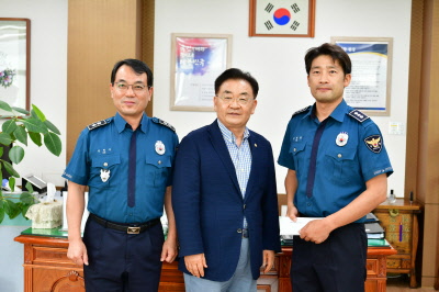 김태석 의장 추석맞이 경비부서 위문방문 및 사회복지시설 위문방문