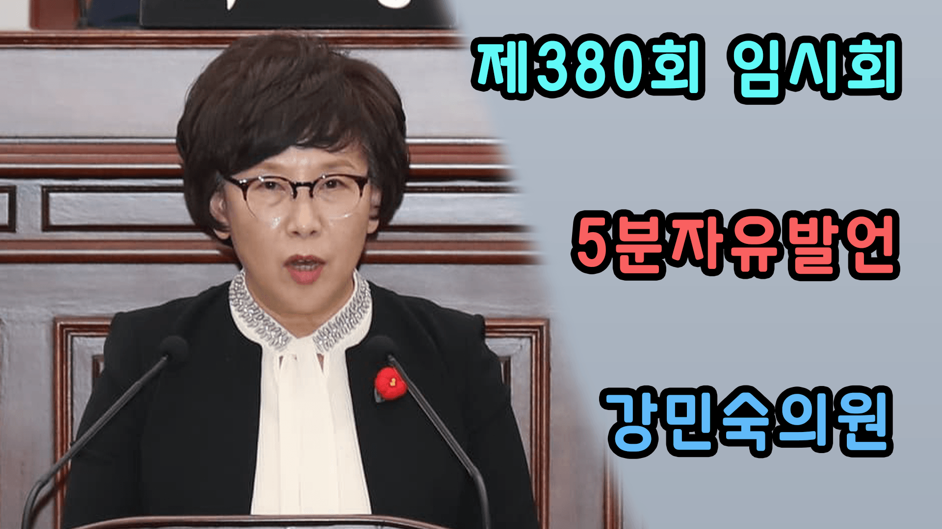제380회 임시회 5분자유발언_강민숙의원