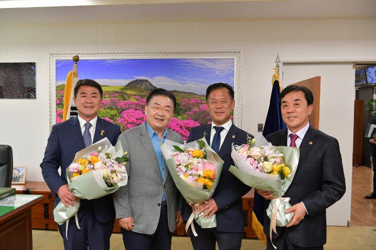 김대진, 임정은, 양병우 제주특별자치도 도의원 재.보궐선거 당선자