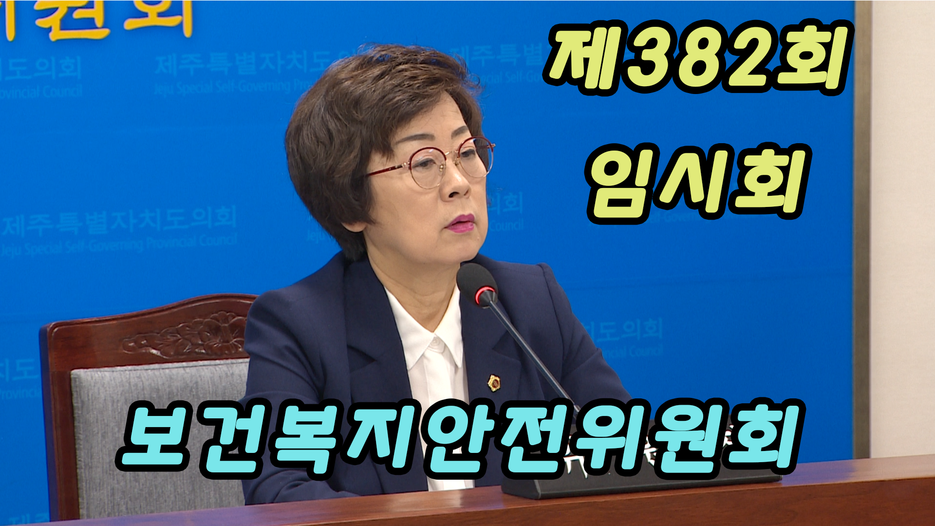 제382회 임시회 보건복지안전위원회 제1차 회의