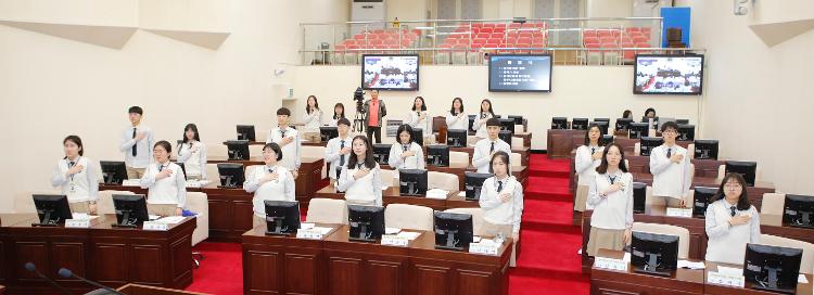 17년도 제주외국어고등학교 모의의회 의정체험