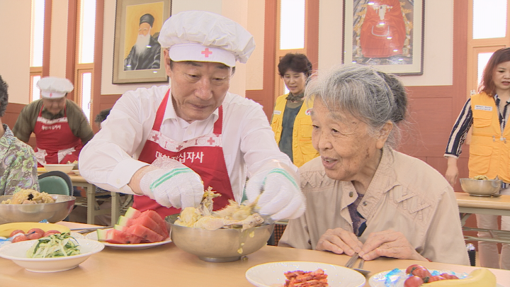 희망풍차 결연가족 여러분! 맛있는 삼계탕 드시고 힘냅써!