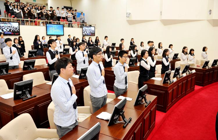 개회식(2015.5.27)(제3회 고교 모의의회 경연대회)