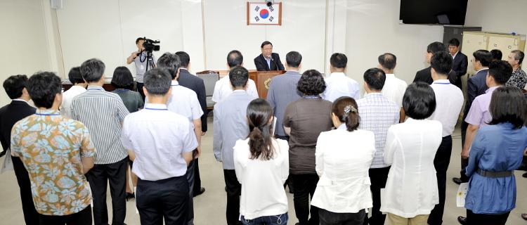 제주특별자치도의회임용장수여식-소회의실