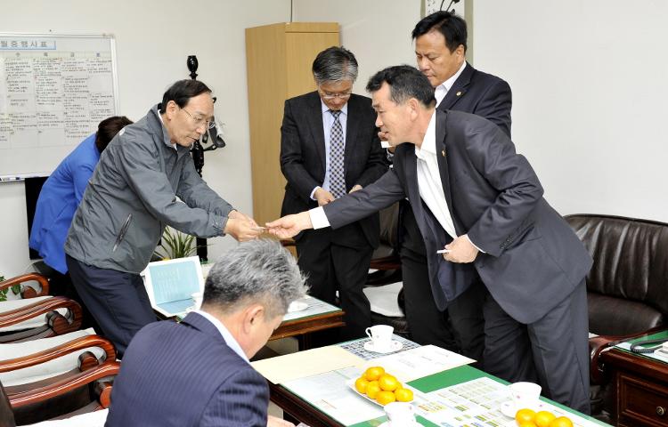 충북도의회 정책복지위원회 의원 내방
