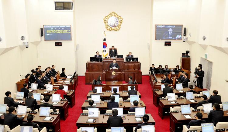 제주특별자치도의회 임시회 제1차 본회의-본회의장