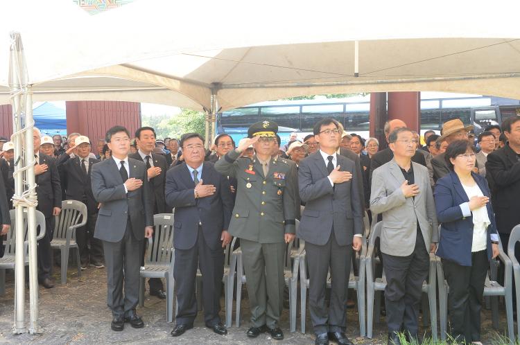  제106주년 제주의병항일항쟁 기념식-사라봉 모충사