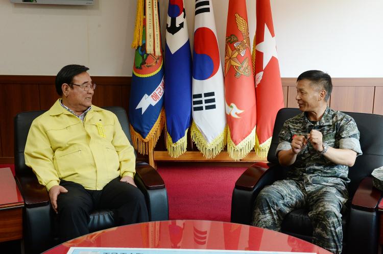  을지연습 제주방어사령부 위문 방문- 제방사, 제주도청 을지연습 상황실