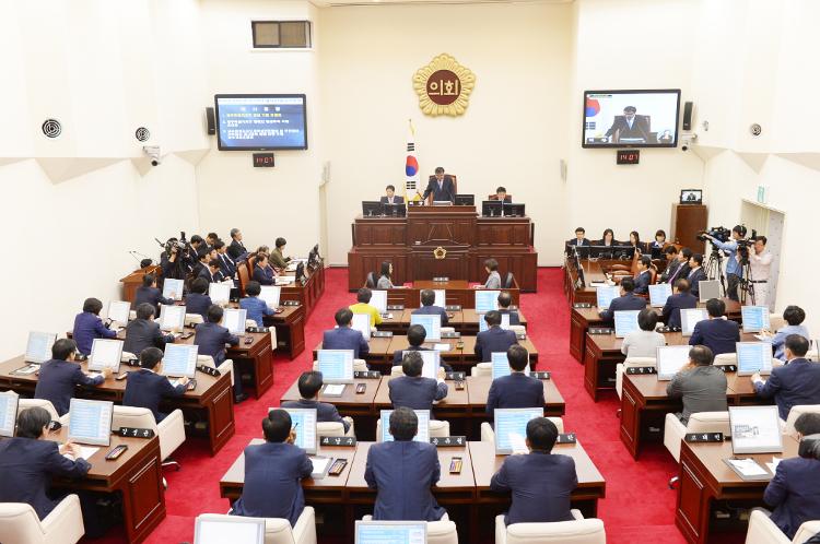 제140회 제주특별자치도의회 임시회 제2차 본회의-  본회의장