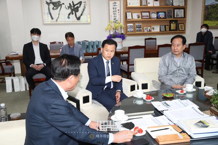 박병석 울산시의회 의장 내방