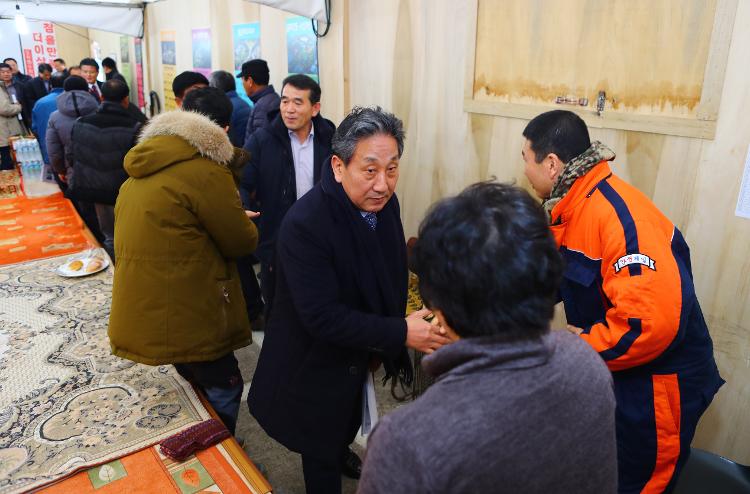 제주도의회 환경도시위원회 도두하수종말처리장 천막농성 현장 방문