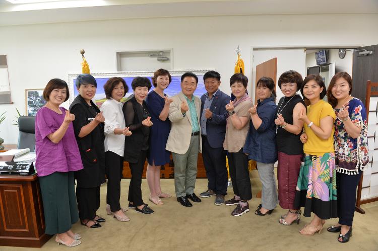  김태석 제주특별자치도의회 의장 참사랑실천학부모회 임원 접견