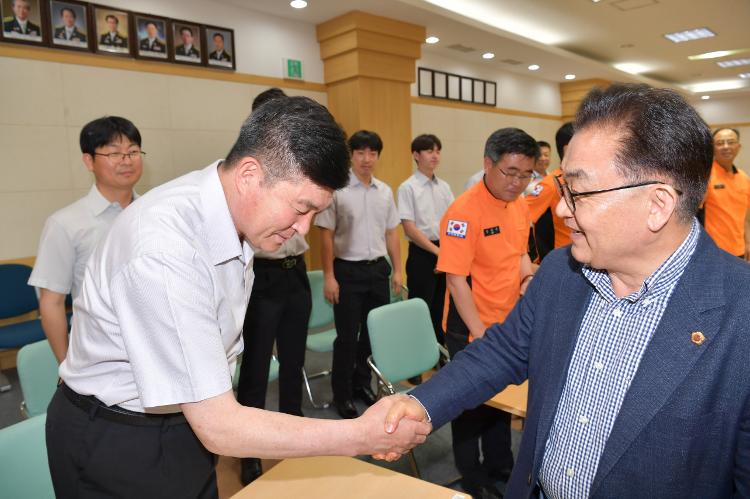  김태석 의장 한림 119센터 격려 방문