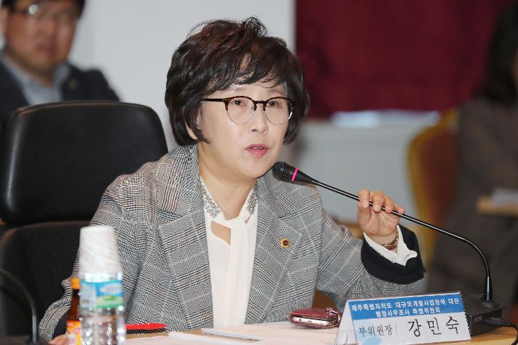 제주특별자치도 대규모개발사업장 행정사무조사 특위 현장방문(의원 질의)