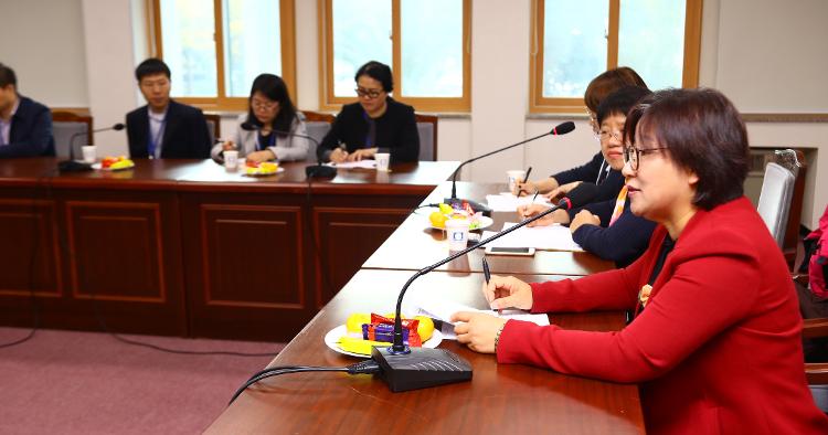 한국, 중국 장애인 관계자 간담회 유진의 의원 참석