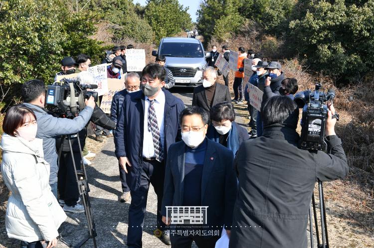 환경도시위원회 제주자연체험파크 조성사업지 현장방문- 구좌읍 동복리 