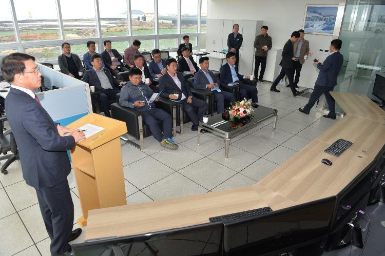 - 농수축경제위원회 탐라해상풍력발전단지 현장방문- 한경면 두모리 탐라해상풍력발전