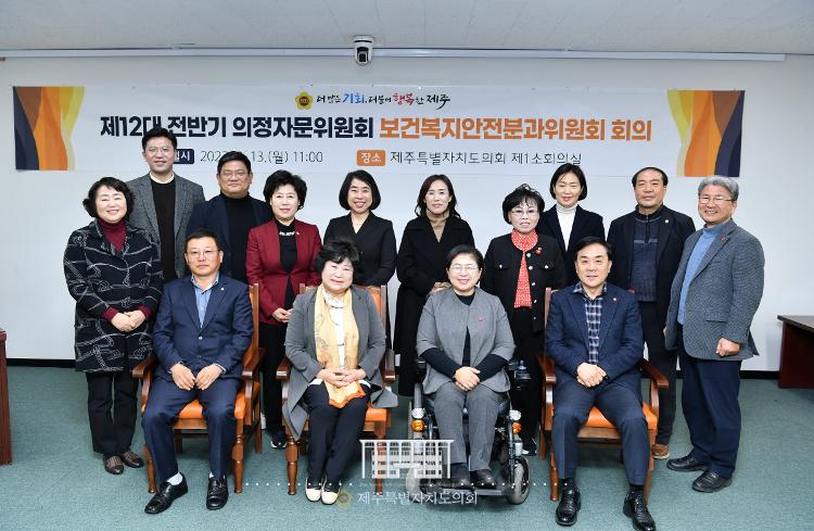 제12대 전반기 의정자문위원회 보건복지위원회 보건복지안전분과위원회 회의 