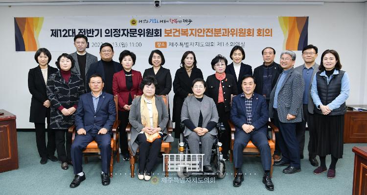 230313-제12대 전반기 의정자문위원회 보건복지안전분과위원회 회의 -소회의실