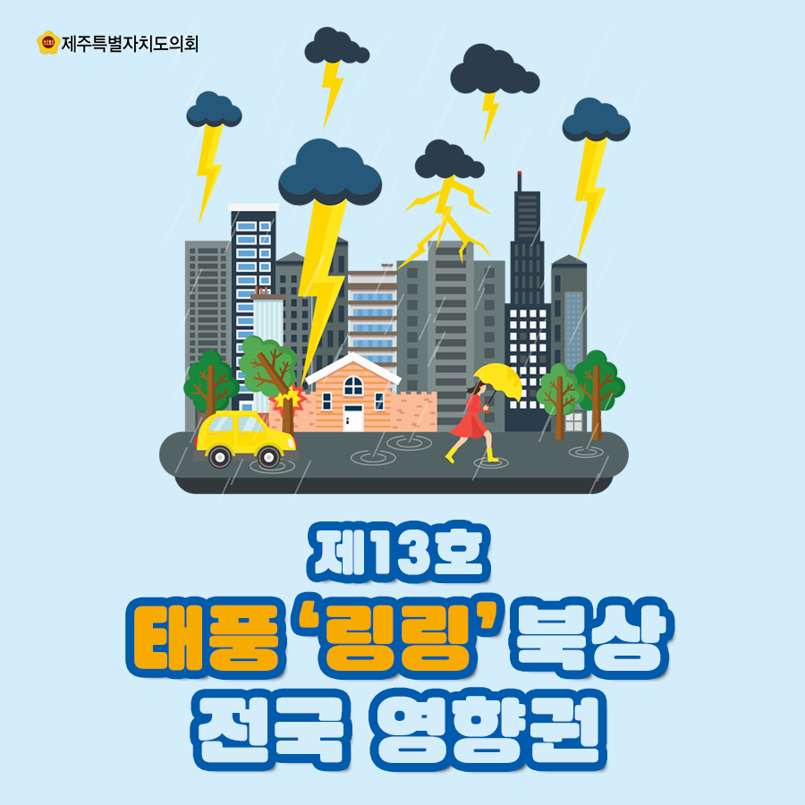 제13호 태풍 '링링' 북상 전국 영향권