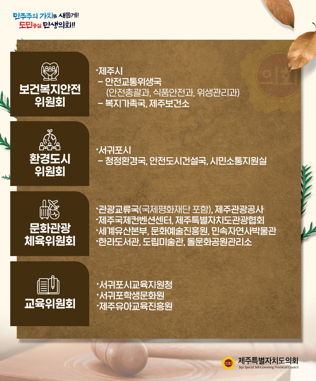 10월 21일(화) 의사일정